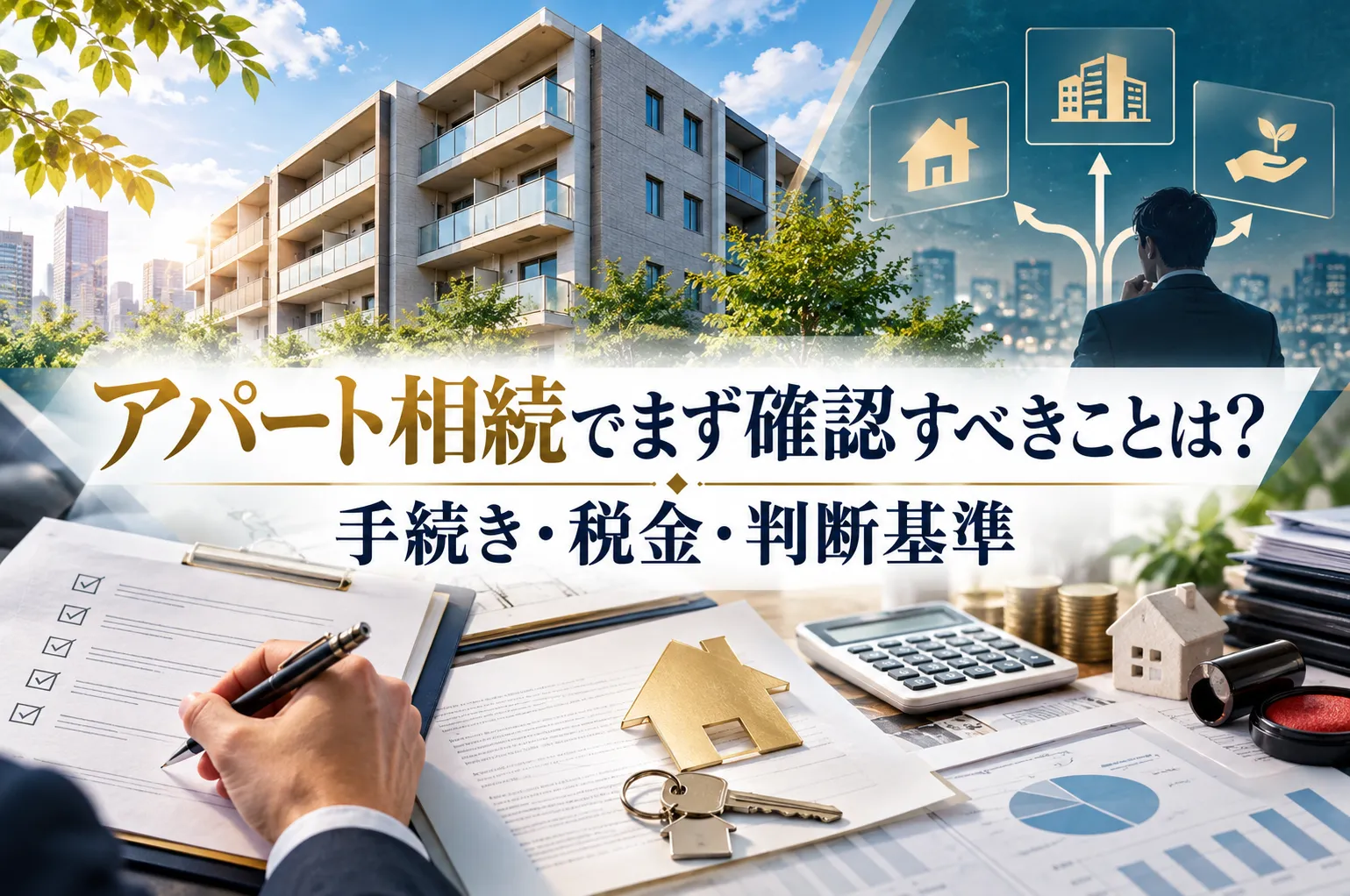 アパート相続でまず確認すべきことは？手続き・税金・判断基準