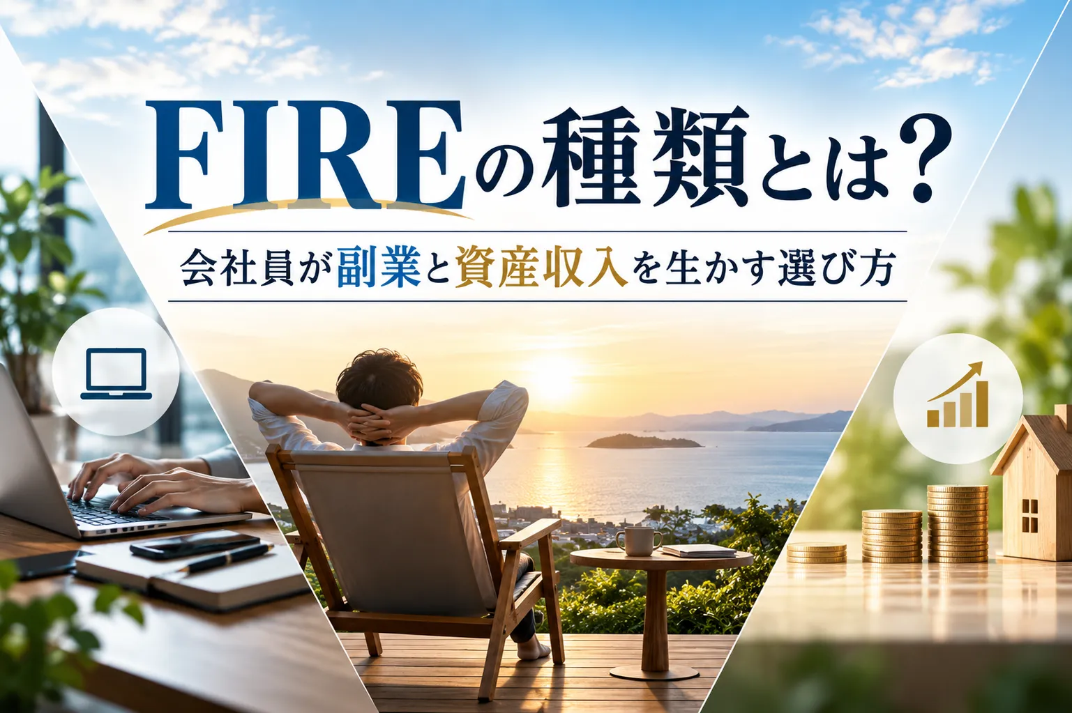 FIREの種類とは？会社員が副業と資産収入を生かす選び方