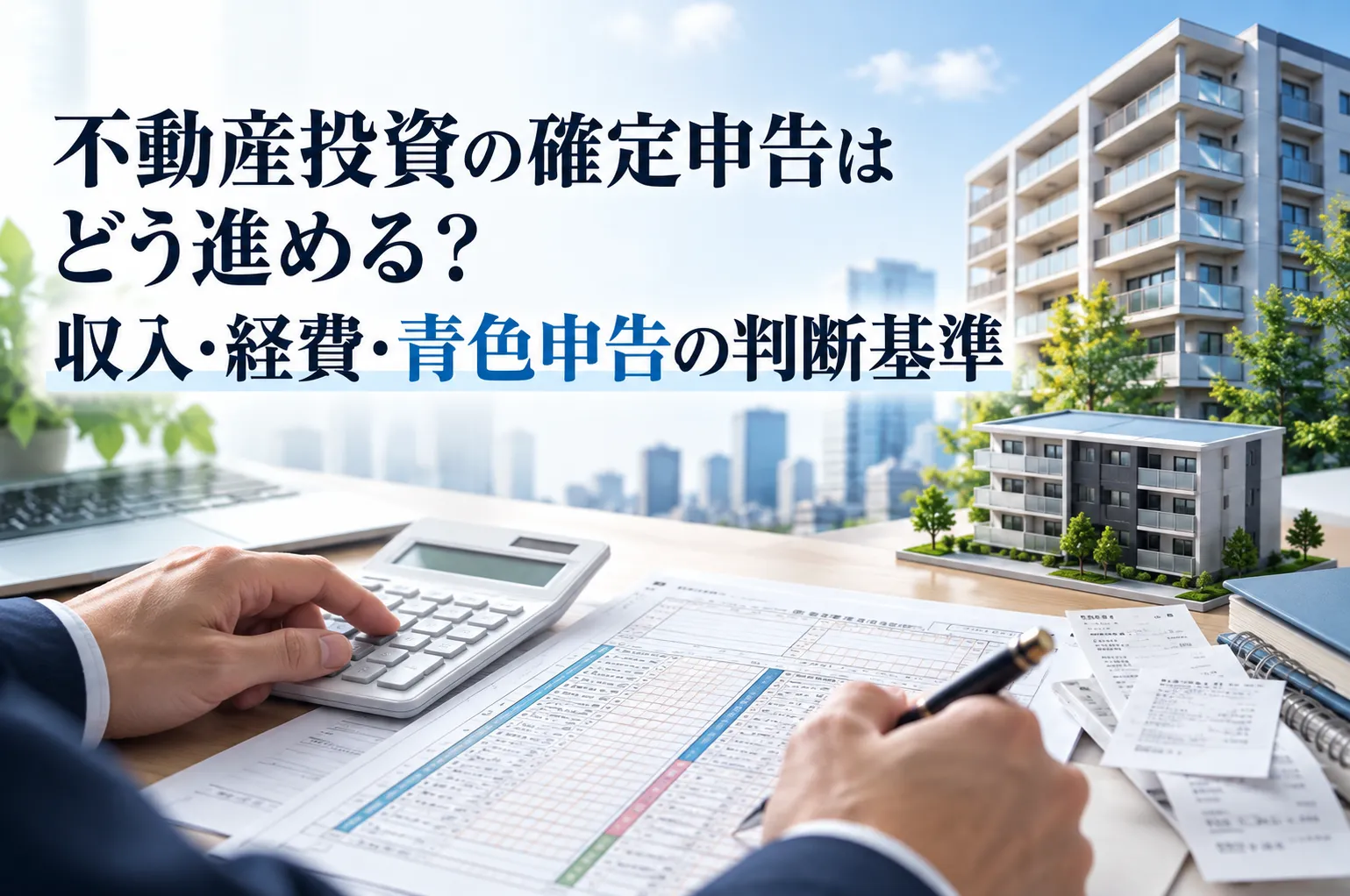 不動産投資の確定申告はどう進める？収入・経費・青色申告の判断基準