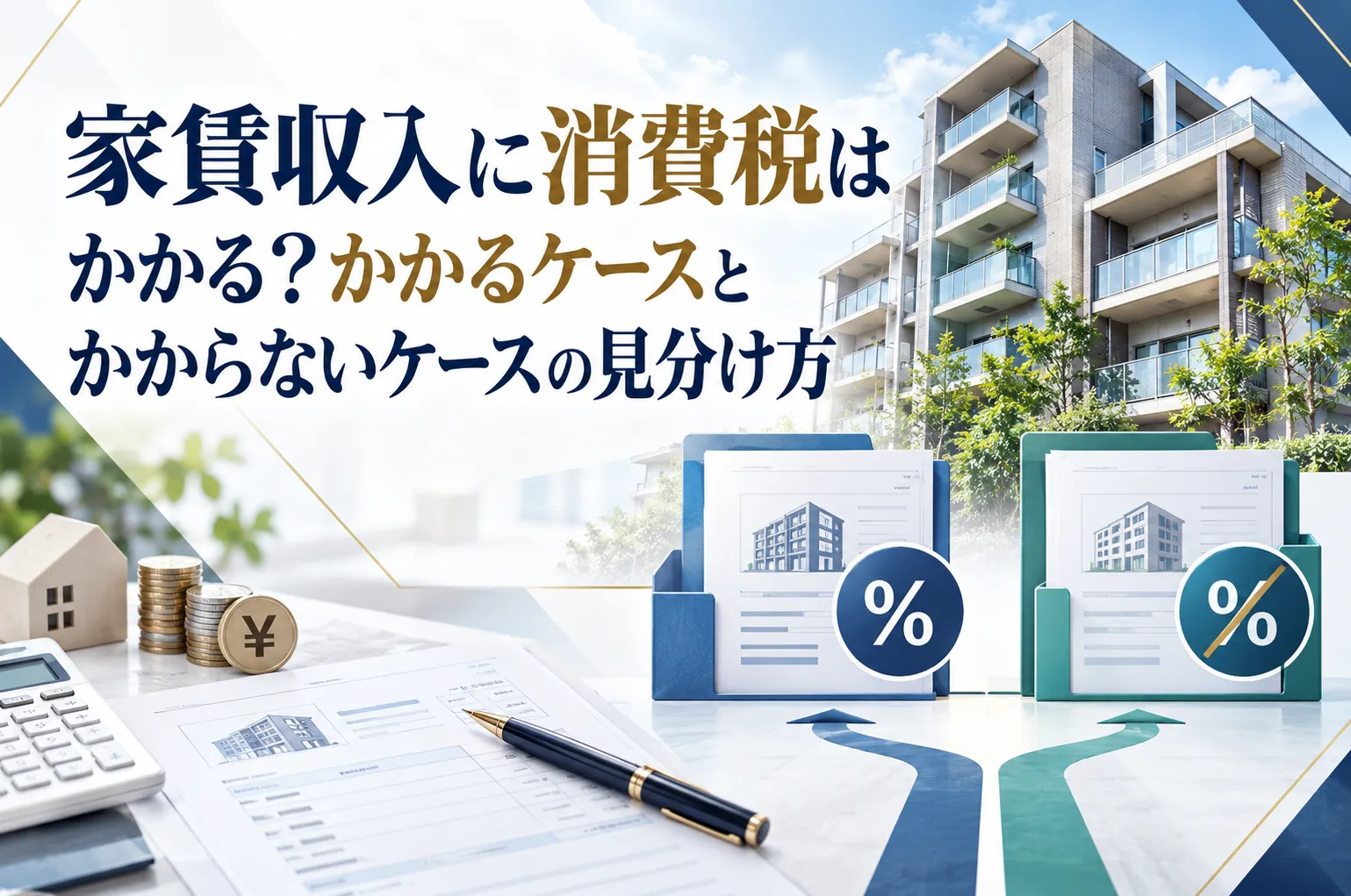 家賃収入に消費税はかかる？かかるケースとかからないケースの見分け方