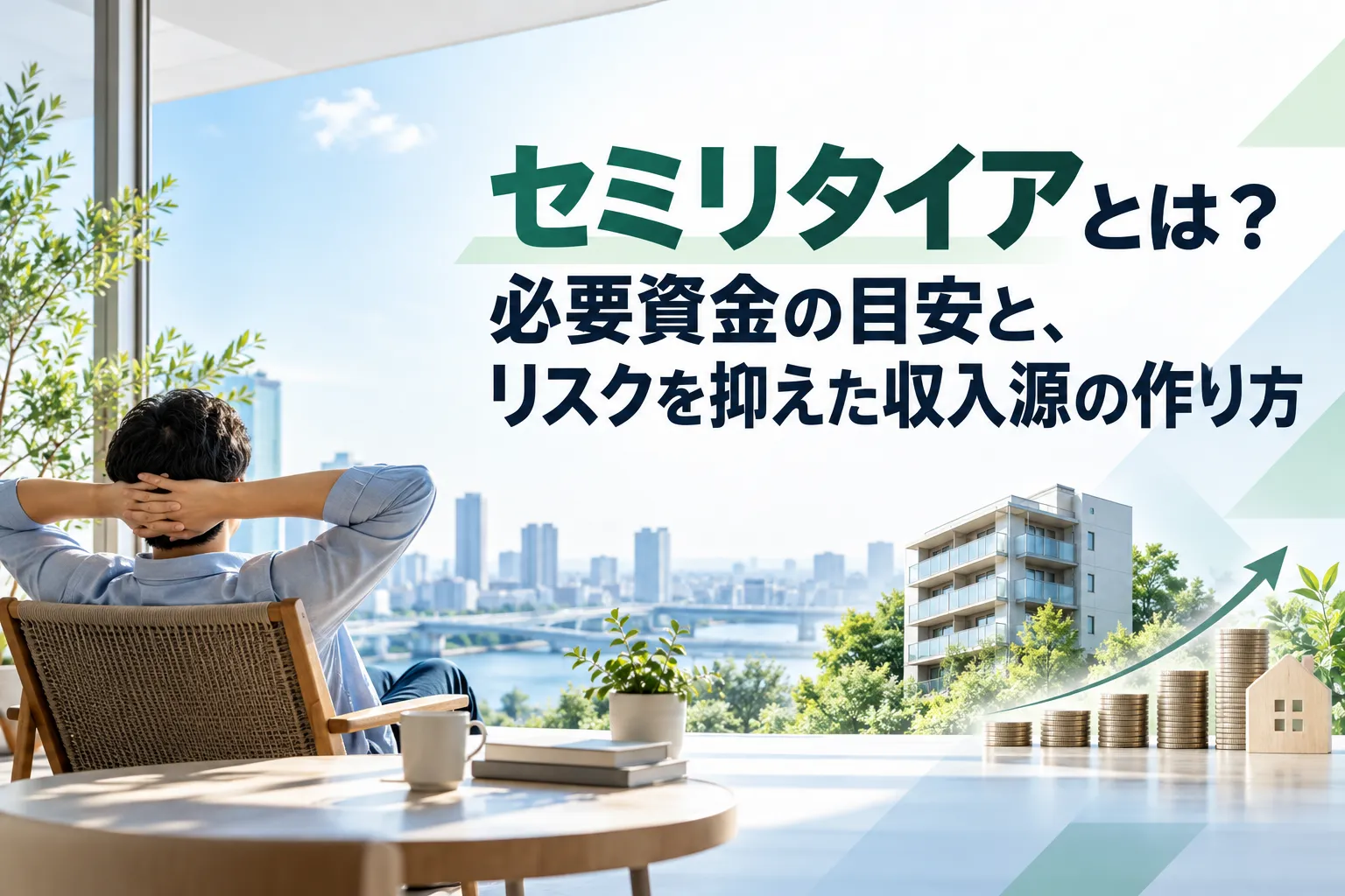 セミリタイアとは？必要資金の目安と、リスクを抑えた収入源の作り方